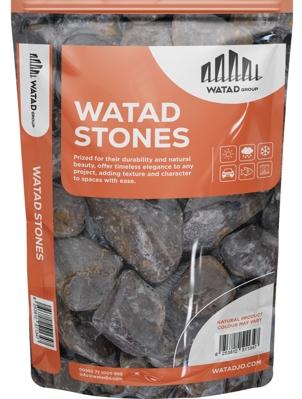 Premium Decorative Light Black Pebbles – Perfect for Borders, Ponds, and Rockeries